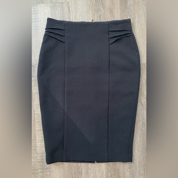 Zara Collection Black Pencil Skirt - Wool Like Material - XS - Picture 6 of 6